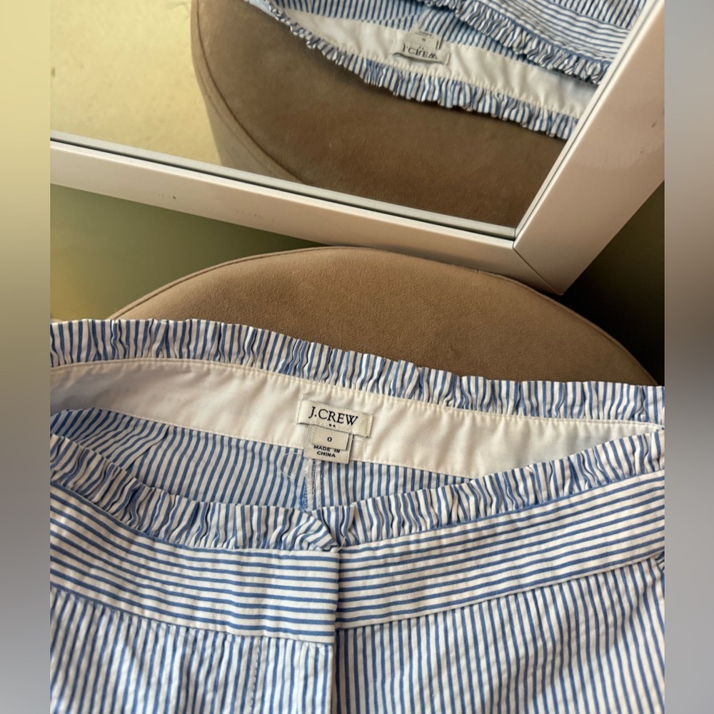 J. Crew Blue Striped Seersucker Shorts - Picture 7 of 7